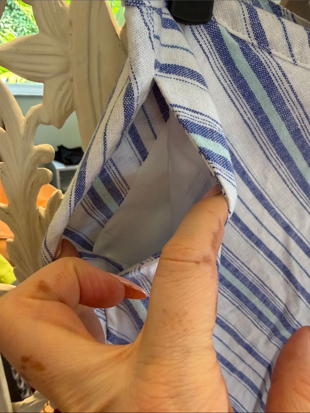 a new day Blue and White Striped Skirt Set - Picture 8 of 10